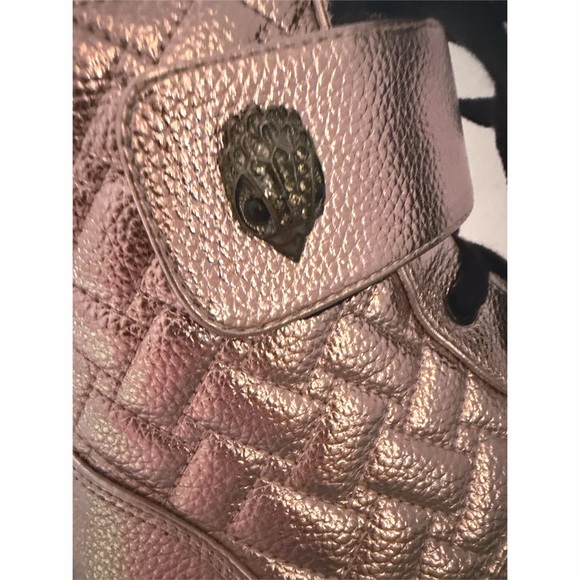 NEW! Kurt Geiger London Kensington Strap Leather Pink Metallic Boots - Size 6 - Picture 11 of 12